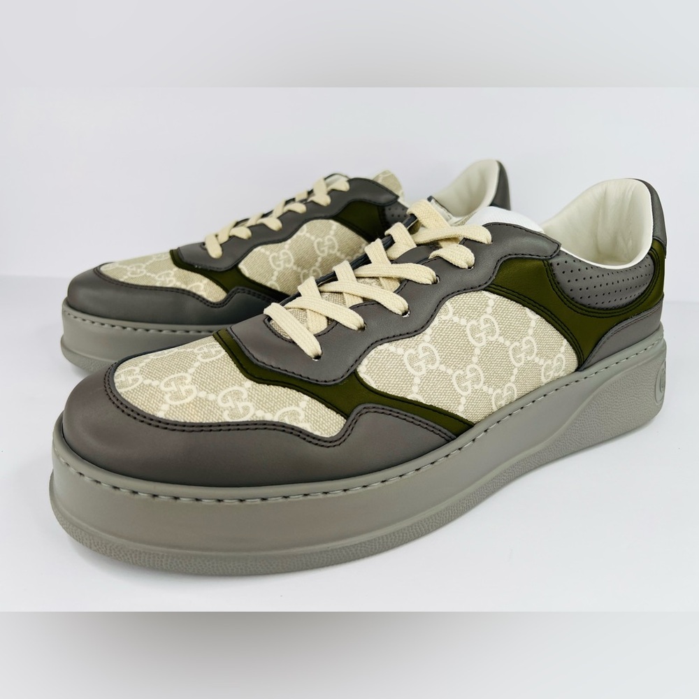 Gucci GG Supreme Canvas Leather Chunky Platform Sneakers UK 12.5 -US 13 -EU 46.5 - Picture 11 of 11